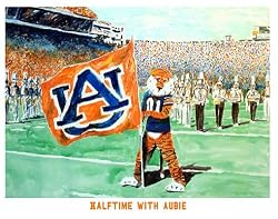 Auburn Painting - Halftime with Aubie