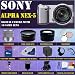 Sony Alpha NEX-5 Interchangeable Lens Digital Camera (Silver) With Sony E-series 18-55mm f/3.5-5.6 OSS Lens w/Shade + HUGE ACCESSORIES PACKAGE INCLUDING WIDE ANGLE MACRO LENS + 2X TELEPHOTO + 3 PC FILTER KIT + 16GB SDHC MEMORY CARD + EXTENDED LONG LIFE BATTERY + CARRYING CASE + TRIPOD + LENS HOOD + LENS CAP KEEPER & MUCH MORE!!