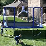 Square Trampoline with Safety Enclosure - 13'