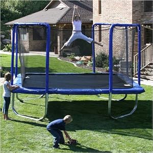 Square Trampoline with Safety Enclosure - 13'