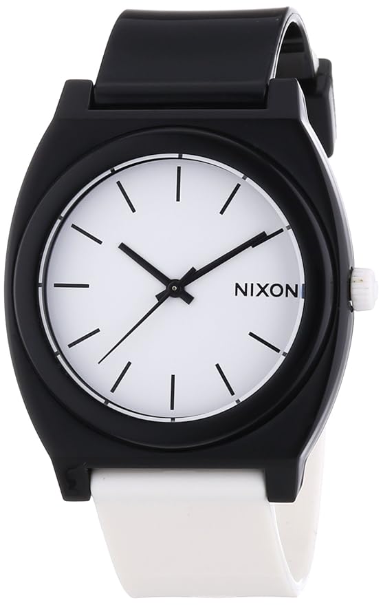 Amazon.com: Nixon Men's A119-005 Plastic Analog White Dial Watch ...