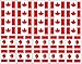 40 Removable Stickers: Canada Flag, Canadian Party Favors, Decals