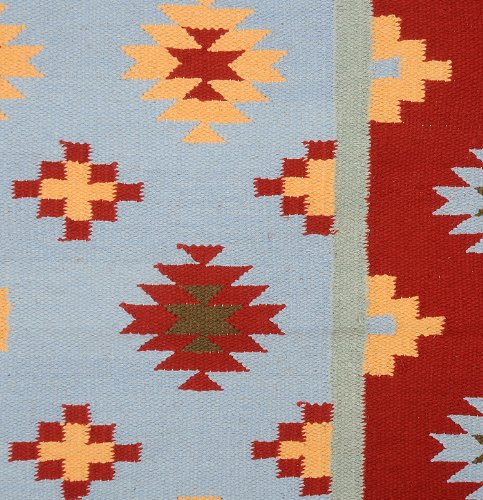 Imagen 4 de Indian Designer Handmade Cotton Yoga Mat Rug-Modern Carpet Size 80 X 50 Inches