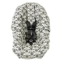 Infantino Car Seat Cover, Black Damask