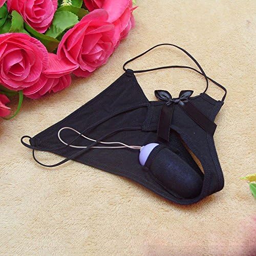 UZI-T pants sexy ladies sexy can be placed temptation vibrating egg with double color,Black(5PCS)