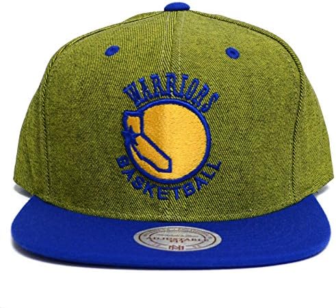 Mitchell & Ness NBA Harry Denim 2 Tone Snapback Hat (Golden State Warriors)