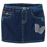 Girls' Circo Denim Scooter with Embroidered Butterflies
