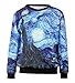 LoveLiness Womens Van Gogh Starry Night Print Pullover Sweatshirt Sweaters