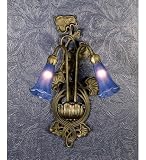 2 Lt Lily Blue Sconce Wall Sconces