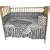 Tadpoles Damask 4-Piece Crib Set, Black/White