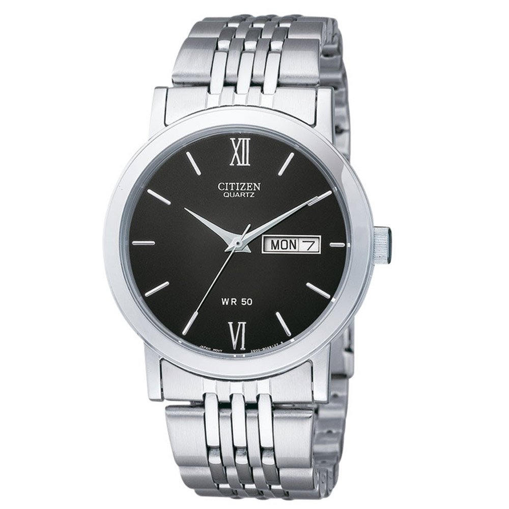 Citizen Quartz Day Date Stainless Steel Men's Watch - BK4050-54E