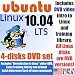 Software : Ubuntu 10.04 LTS, 4-disks DVD Set, Includes "Introduction to Linux" video-DVD, Linux Training Library and Printed Quick Reference Card of Linux Commands, Contains Both 32-bit and 64-bit Versions, includes Complimentary Evaluation Exam