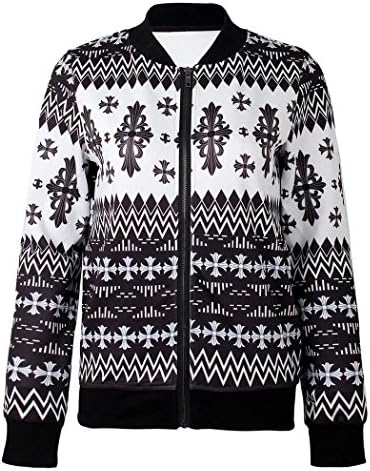 AnnaLtd 2014 Autumn and Winter Women's New Fashion Casual Sport Zip Up Sweater Warm Windproof Jacket Size Medium Color Digital Printing Cross Text