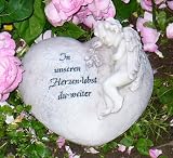 Gedenkherz mit Engel 