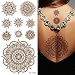 Supperb Temporary Tattoos - Inspired Mandala Henna Healing Yoga Meditation Tattoo