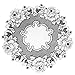 Heritage Lace Vintage Rose 15-Inch Round Doily, Ecru, Set of 2