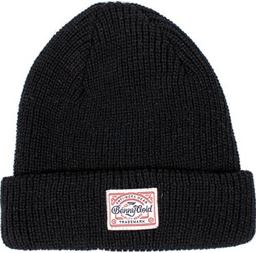 Benny Gold Mens Anti-Work Wear Beanie Hat One Size Black
