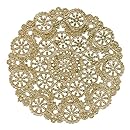 Royal Lace Round Foil Doilies, Gold, 8-Inch, Pack of 12 (B26510)
