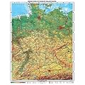 XXL 1,95 Meter - Original handgezeichnete Relief Deutschland mit Lifetime Update Zertifikat - by Wenschow since 1908 - antireflex-entspiegelt laminiert (riesen gro�es Poster Wandkarte, Deutschlandkarte Gro�format)
