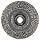 Weiler Trulock Narrow Face Wire Wheel Brush, Threaded Hole, Stainless Steel 302, Crimped Wire