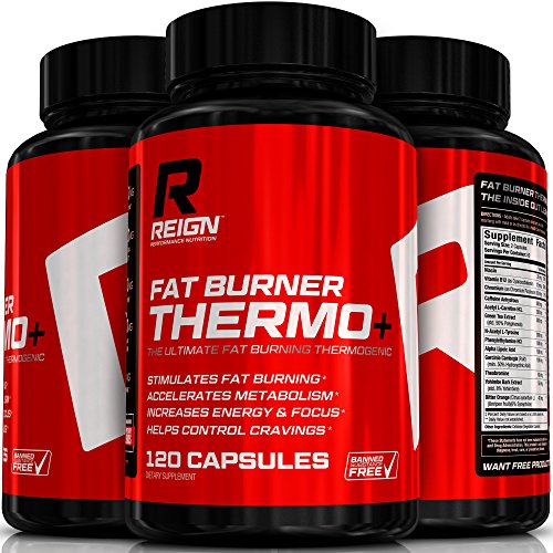 Fat Burner Thermo+ - Powerful Thermogenic for Weight Loss & Energy for Men and Women - Includes Acetly L-Carnitine, Green Coffee, Garcinia & Yohimbine to Increase Metabolism - 120 Vegetable Capsules