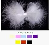 Blooming Bows Marabou Barrette