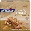 Barbara's Bakery Crunchy Organic Granola Bars Peanut Butter, 7.4-Ounce Boxes (Pack of 6)