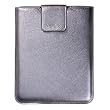 Universal iPad Protective Sleeve with Snap Closure, Genuine Goatskin Leather,Soft Lined. For iPad and iPad2.