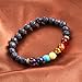 Creativelife Natural Agate 8mm Lava Energy Stone Colorful Beads Bracelet