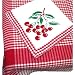 Gingham Vintage Cherries Tablecloth & Napkins Set