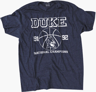 Buy 91-92 Duke Blue Devils National Champions T-Shirt