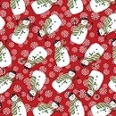 Entertaining with Caspari Continuous Roll of Gift Wrapping Paper, Snowmen, 8-Feet, 1-Roll