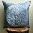 Vintage Adorned - Throw Pillow Covers - Silk Pillow Cover with Satin Ribbons