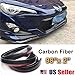 Sugo Racing JDM Carbon Fiber Black Front Bumper Lip Guard Protector Air Dam 2x98