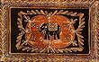 Batik Elephant Tapestry 104"x104"-SQ062-12