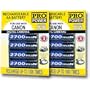 Pro Series Premium High Capacity AA 2700 mAh Rechargeable Ni-MH Battery 8-PACK