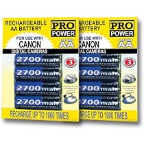 Pro Series Premium High Capacity AA 2700 mAh Rechargeable Ni-MH Battery 8-PACK