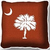 Clemson Univ Palmetto Moon Orange Pillow - 17 x 17 Pillow - Clemson Tigers