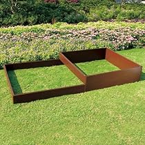 Big Sale Tierra Garden 4424 Recycled Plastic 4-Feet by 4-Feet Raised Bed