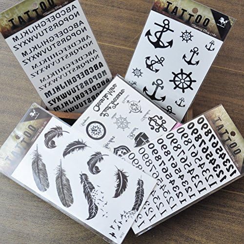 Magic Pieces Waterproof Non-toxic Temporary Tattoo Stickers Pack