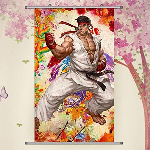 A Wide Variety of Street Fighter Anime Characters Wall Scroll Hanging Decor (Ryu 2)