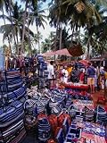 Bags and Jewellery at Flea Market, Anjuna, India Photographic Poster Print by Setchfield Neil, 36x48