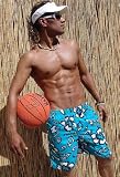 Hawaii-Short - Badehose Beach 2008 - Boxershort - Blue Lagune - 