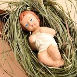 Small Baby Jesus Crib Figure