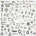 100 Mix No Repeated Silver Pewter Charms Pendants Mega Mix DIY for Jewelry Making and Crafting