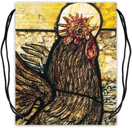 Music Cock Polyester Fabric Basketball Drawstring Bags(Twin Sides)