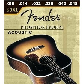 Fender 60L Phos palla di bronzo fine 12-52, chitarra acustica stringhe