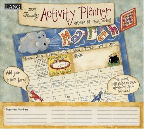 Family Activity Planner by Paula Joerling 2009 Lang Wall Calendar