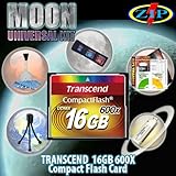 Transcend 16GB 600X CF Card Moon Universal Starter Kit. Kit Includes Transc ....