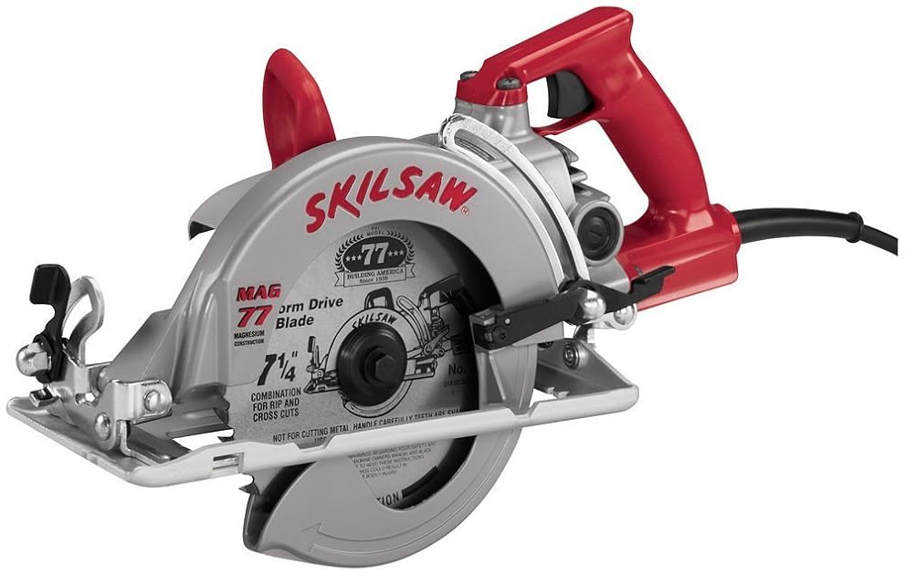 SKIL HD77M22 13 Amp 71/4Inch Mag 77 Worm Drive Circular Saw with Bag